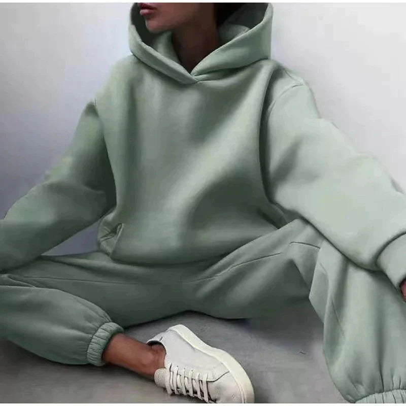  Two Piece Sets Women Tracksuit Oversized Suit 